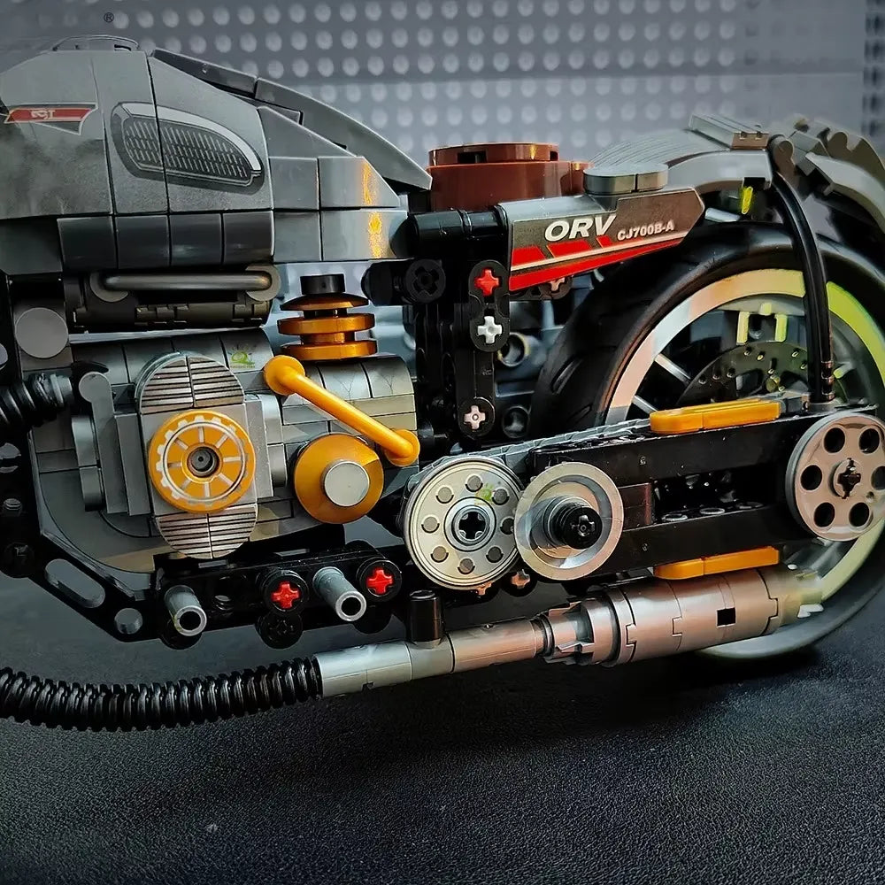 Vintage Sidecar - Building Blocks Set | Power Brickz