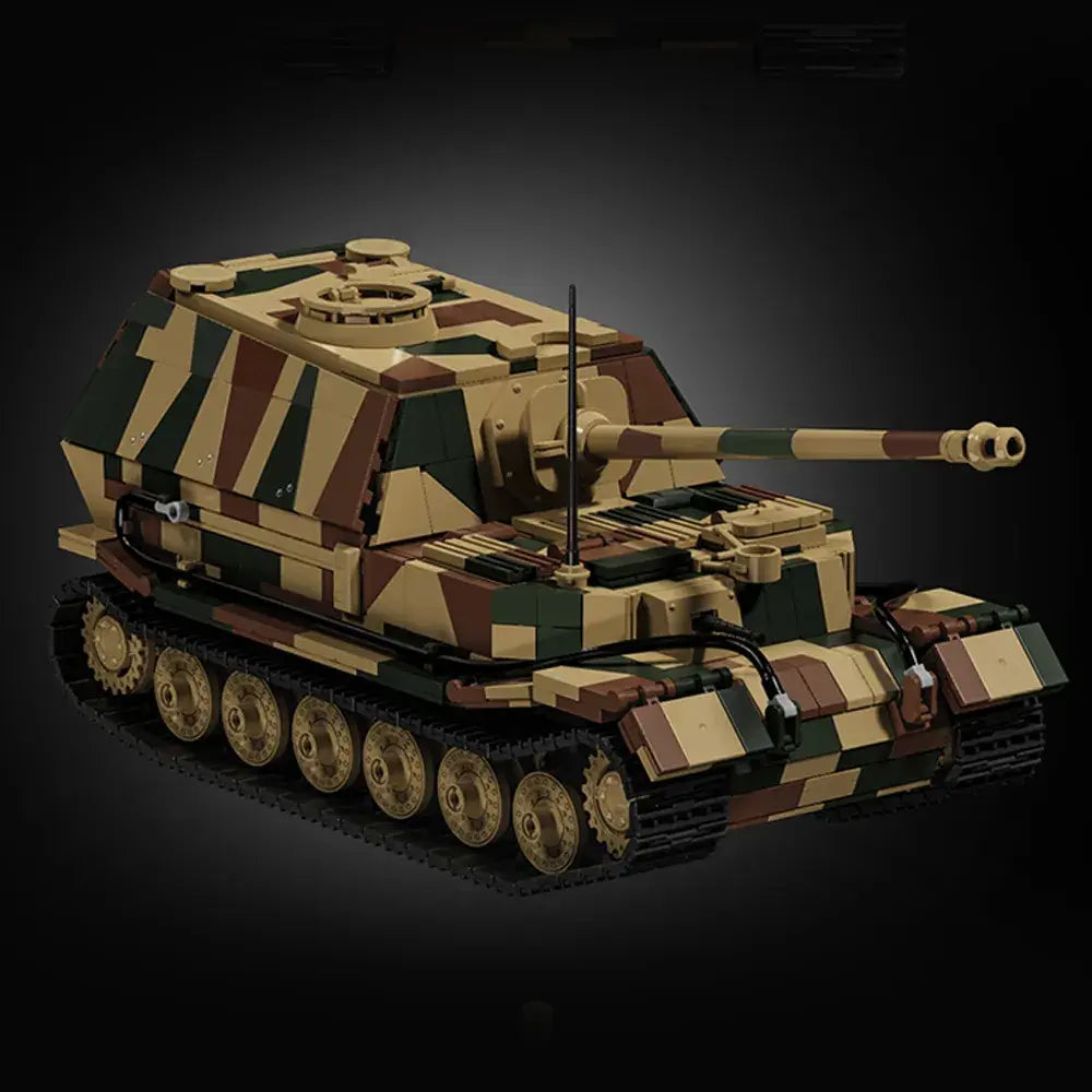 Jagdpanzer Tiger (Elephant) Tank made from Building Blocks Kit 