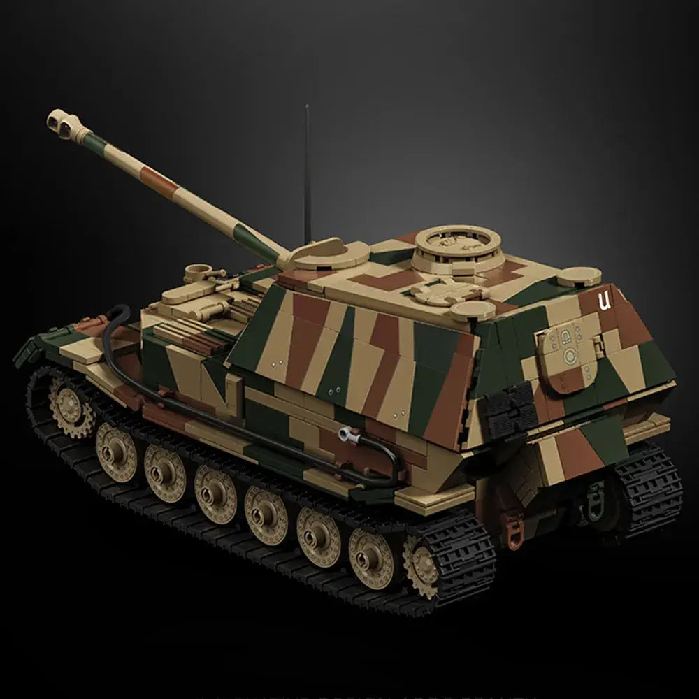 Jagdpanzer Tiger (Elephant) Tank made from Building Blocks Kit 