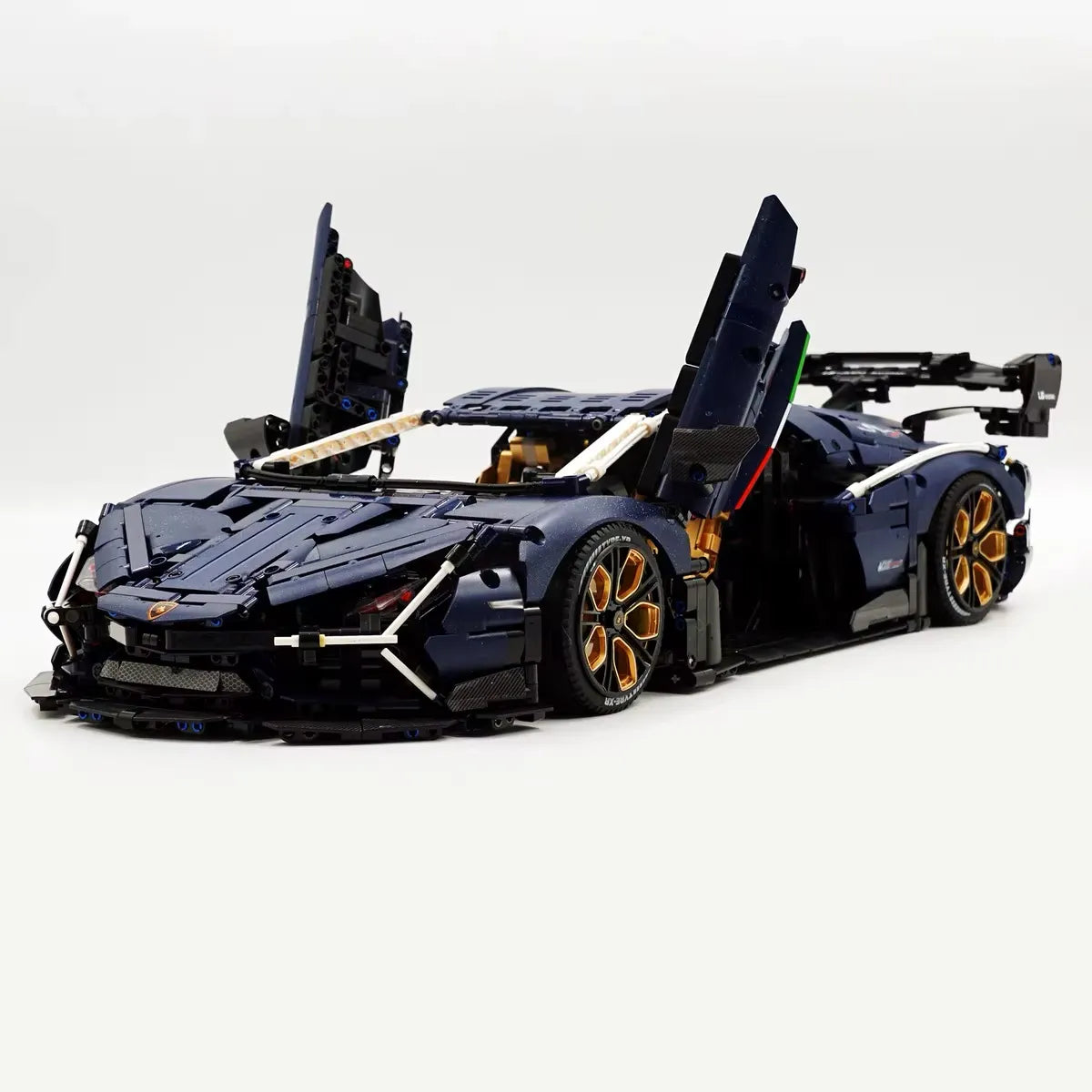2024 Hybrid V12 Hypercar – brick-built display model made from building blocks