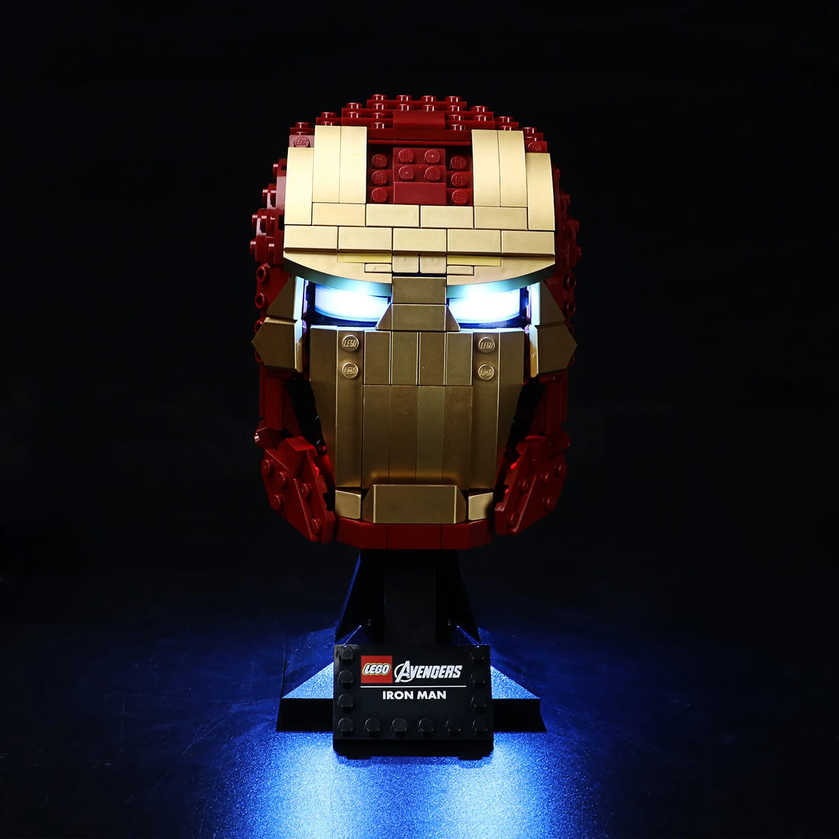 Iron Man Helmet 76165 LED Light Kit – Building Block Lighting | Power Brickz™