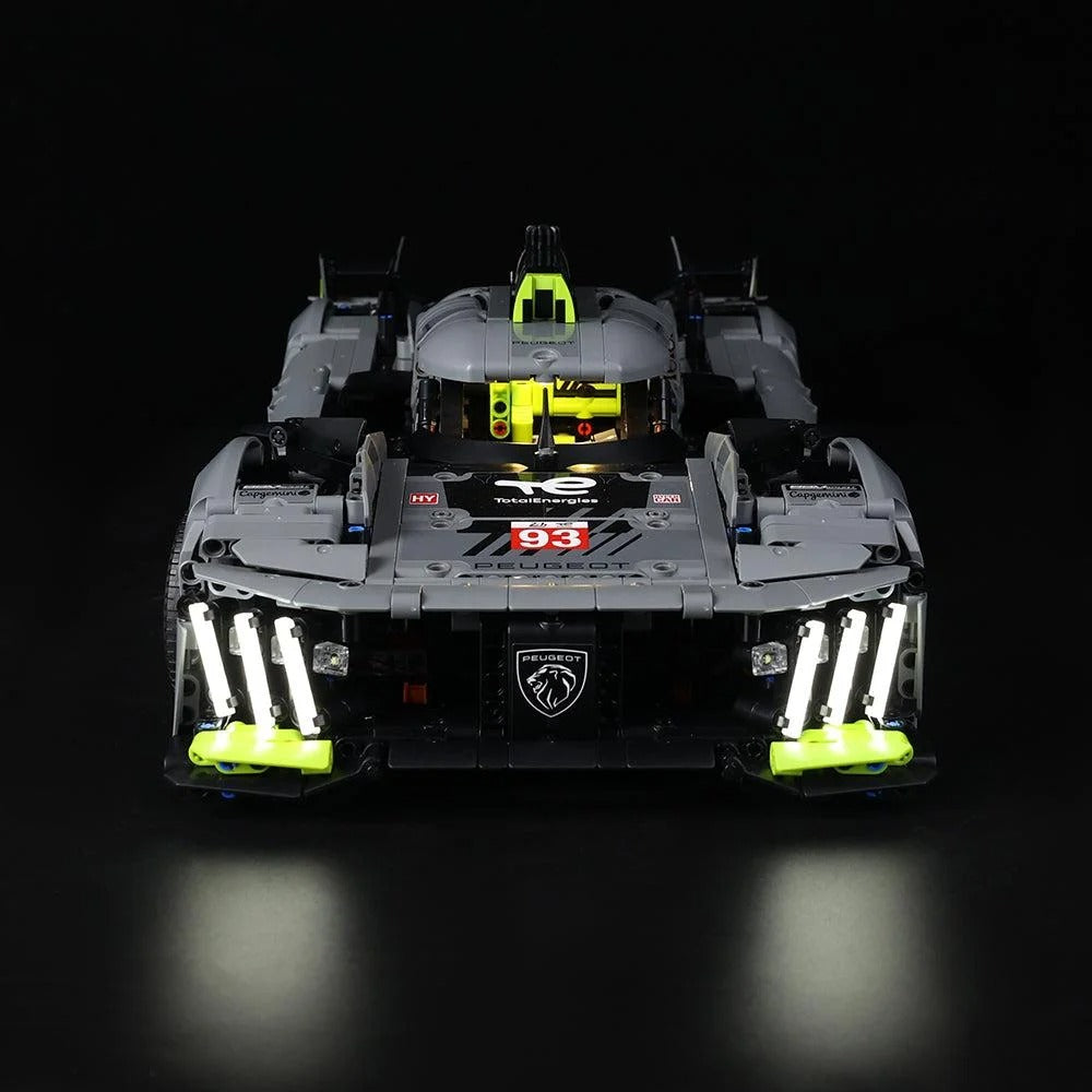 PeugeotT 9X8 24H Le Mans Hybrid Hypercar 42156 LED Light Kit – Building Block Lighting | Power Brickz™