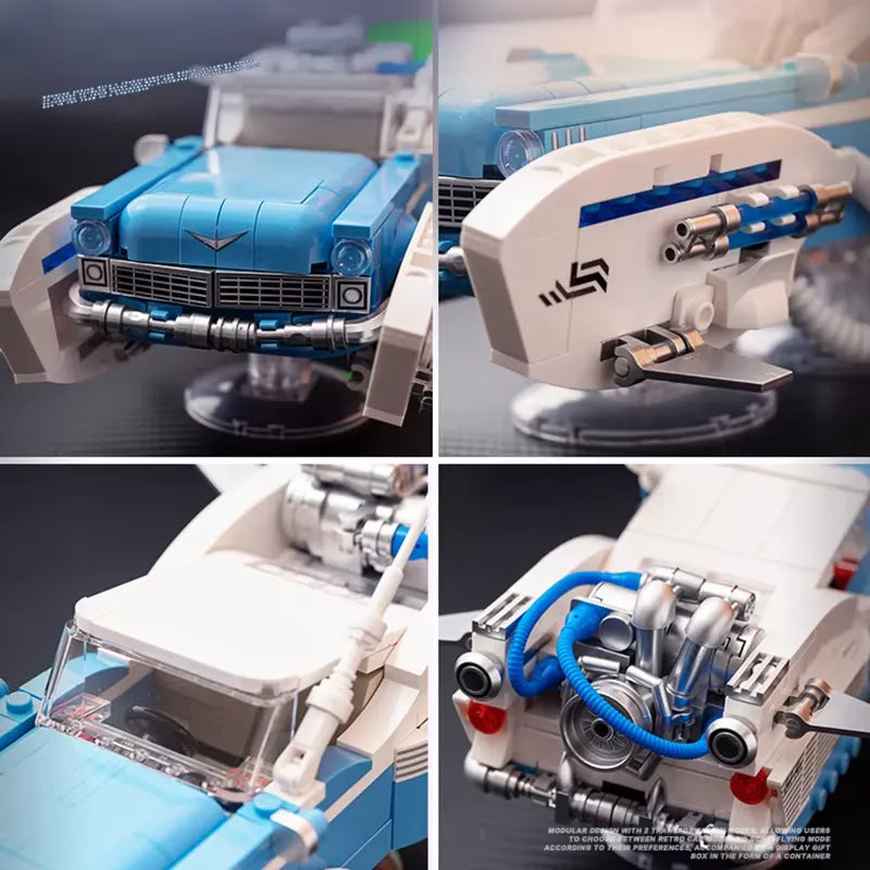 Silver Wing Cyclone – brick-built display model made from building blocks