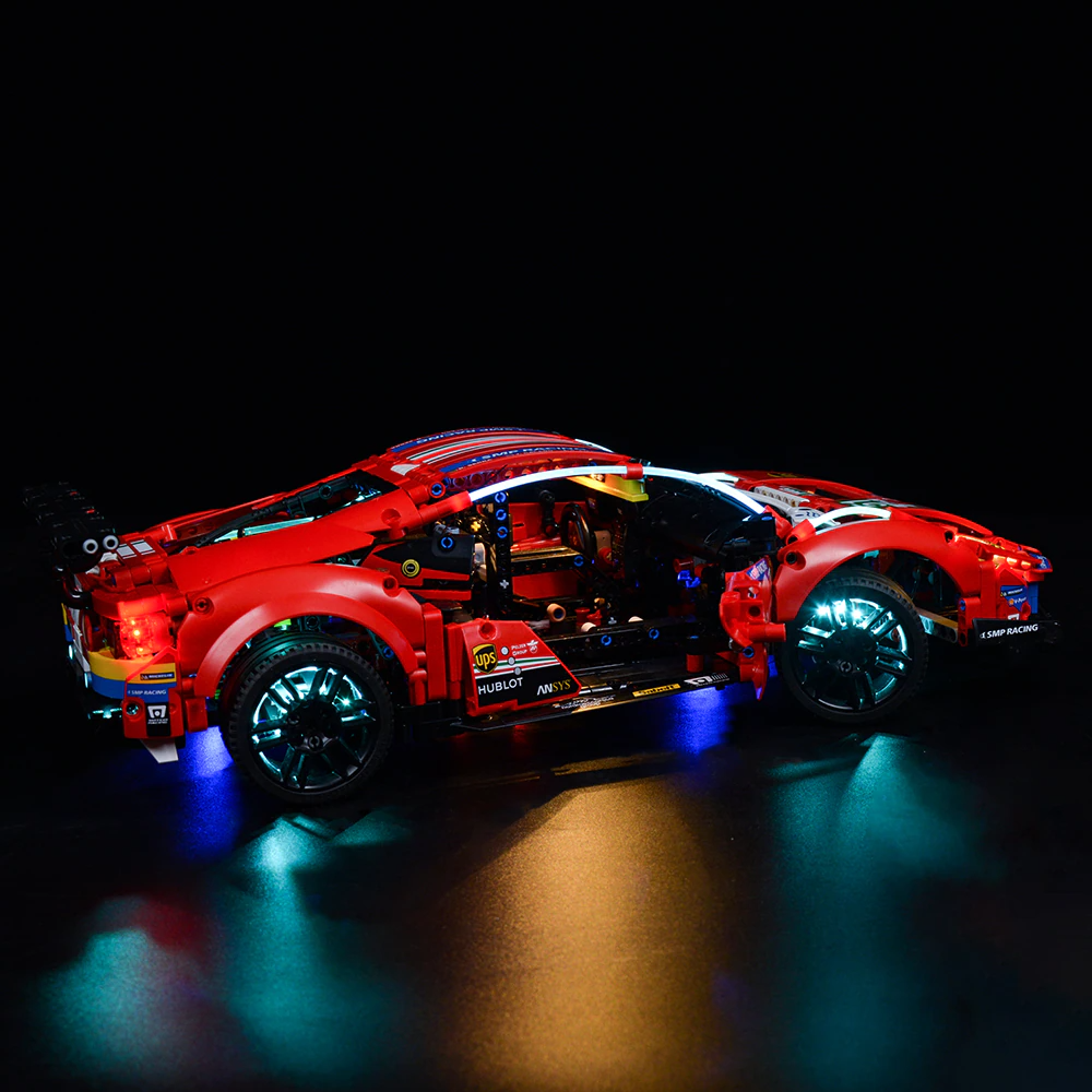 Ferrari 488 GTE AF Corse 51 42125 LED Light Kit – Building Block Lighting | Power Brickz™