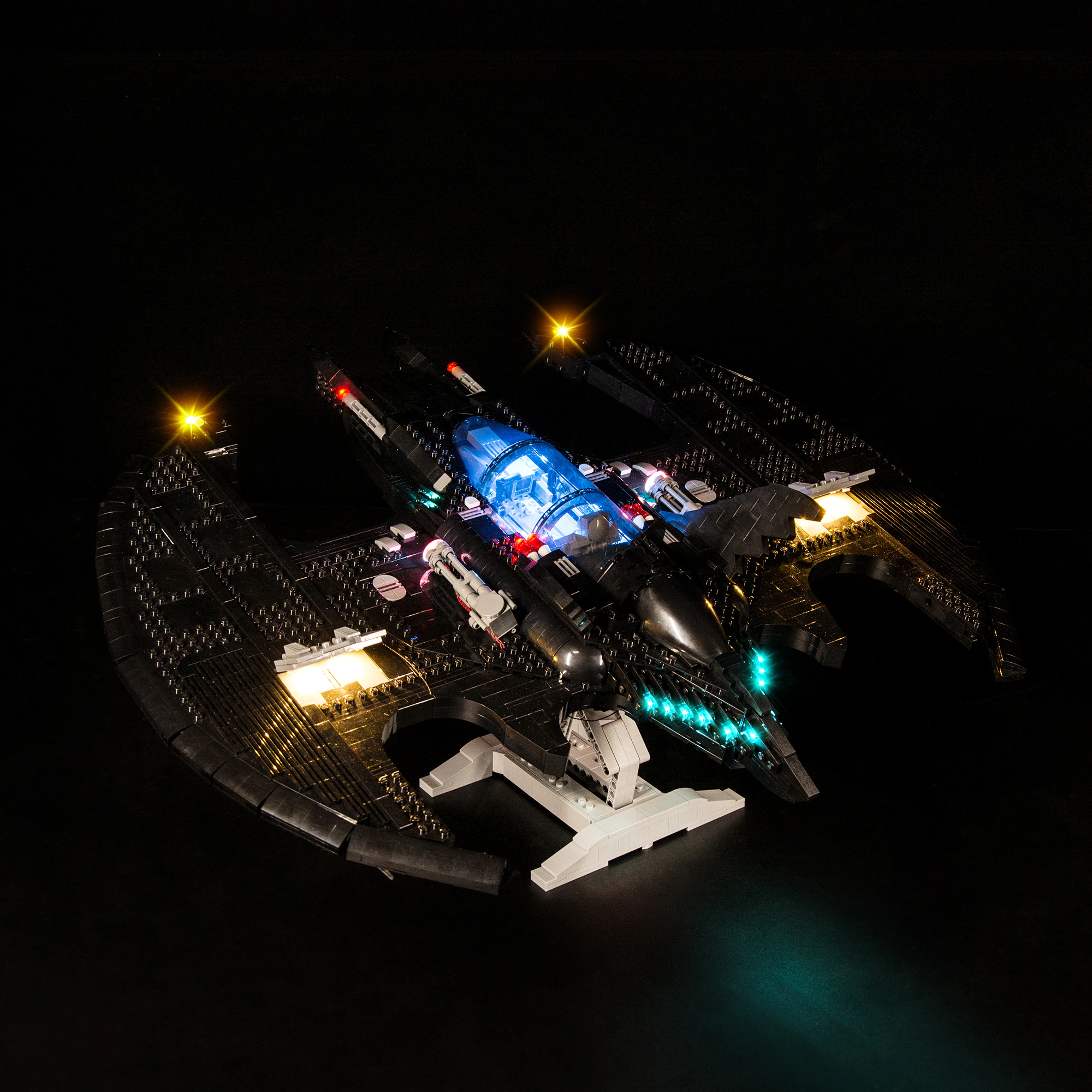 1989 Batwing 76161 LED Light Kit – Building Block Lighting | Power Brickz™