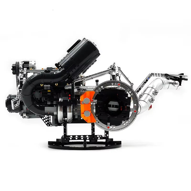 Functional 5L V8 Engine & Powertrain - Building Blocks Set | Power Brickz