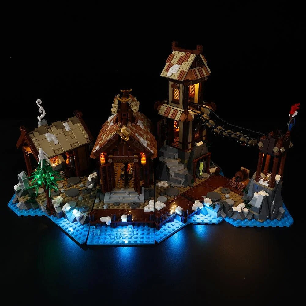 Viking Village 21343 LED Light Kit – Building Block Lighting | Power Brickz™