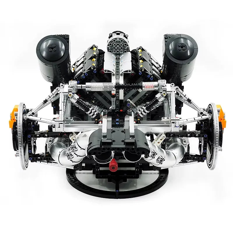 Functional 5L V8 Engine & Powertrain - Building Blocks Set | Power Brickz