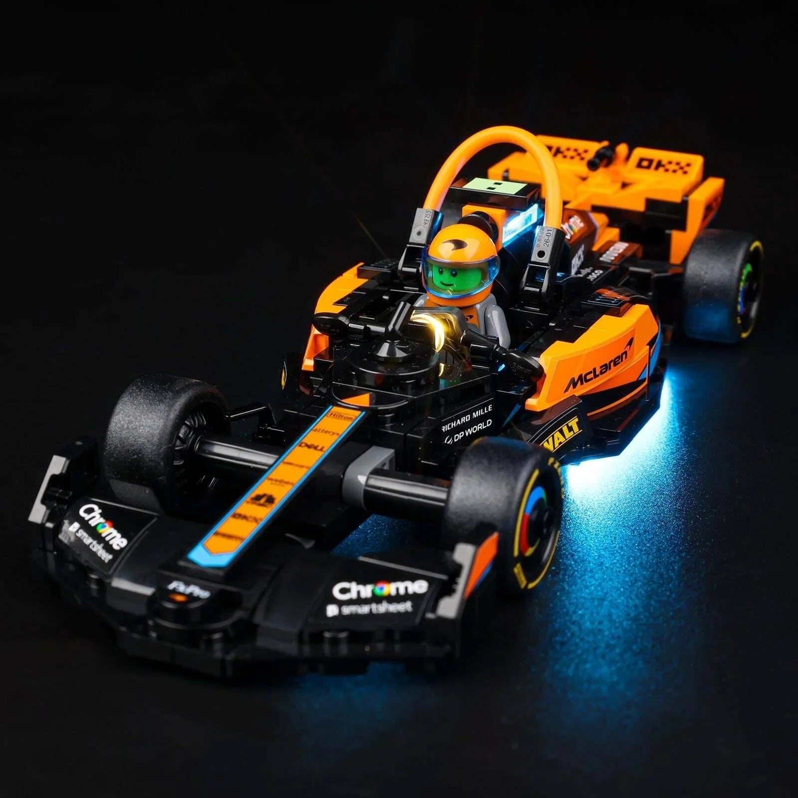 2023 Mclaren Formula 1 Race Car 76919 LED Light Kit – Building Block Lighting | Power Brickz™