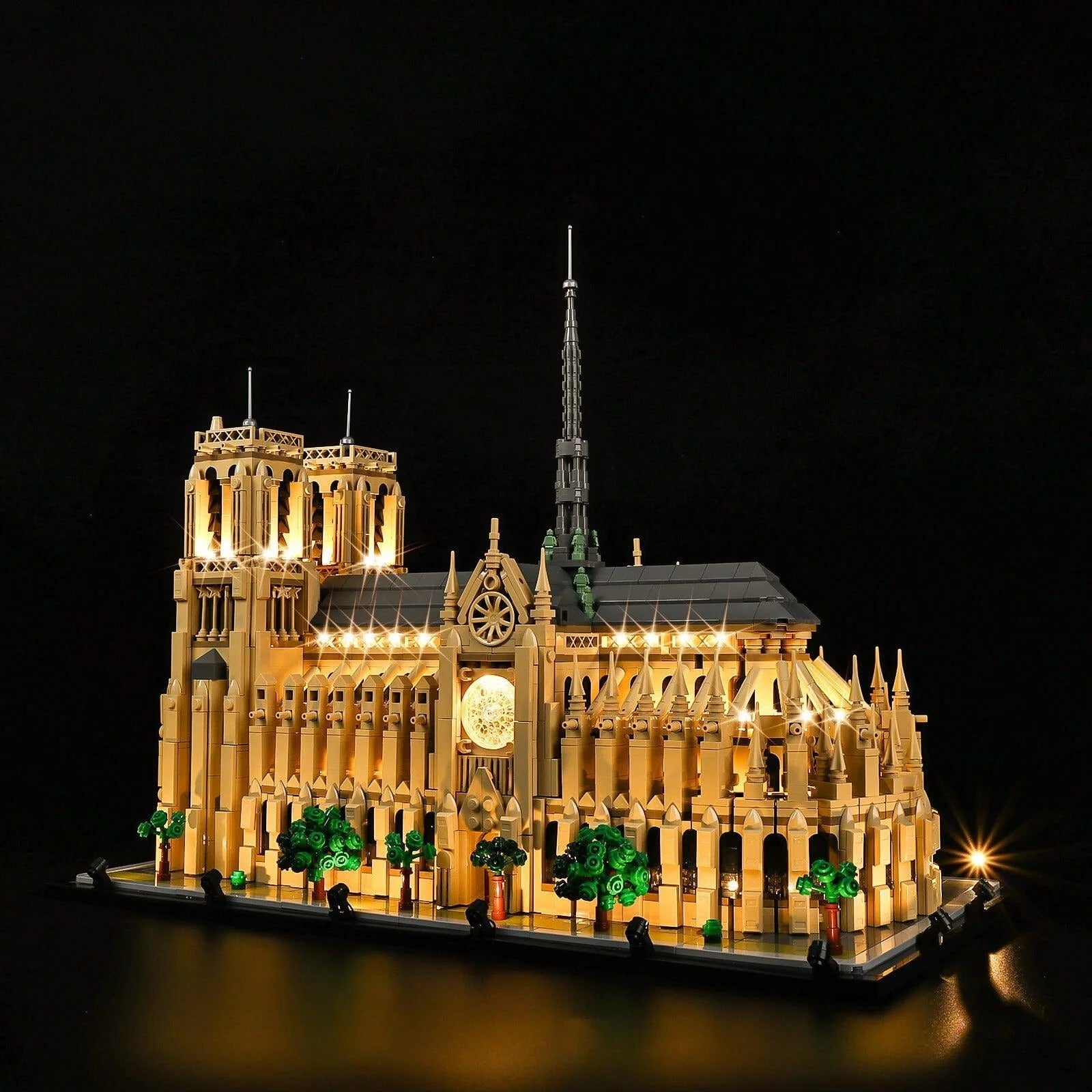 Notre-Dame De Paris 21061 LED Light Kit – Building Block Lighting | Power Brickz™
