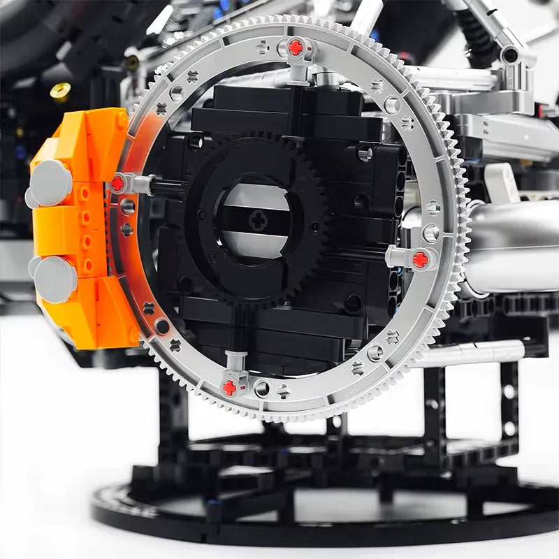 Functional 5L V8 Engine & Powertrain - Building Blocks Set | Power Brickz