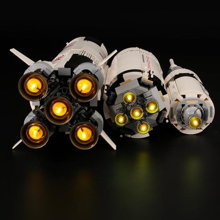 NASA Apollo Saturn V 21309 LED Light Kit – Building Block Lighting | Power Brickz™