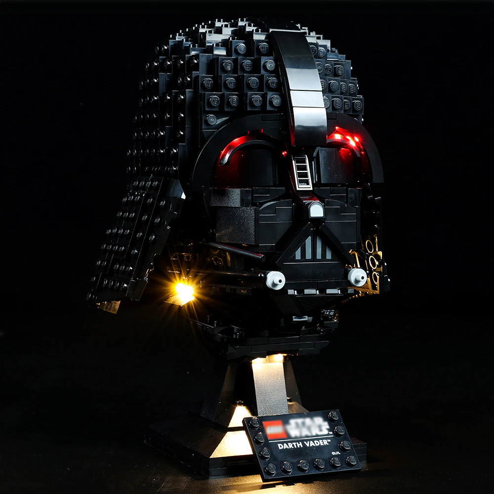 Darth Vader Helmet 75304 LED Light Kit – Building Block Lighting | Power Brickz™