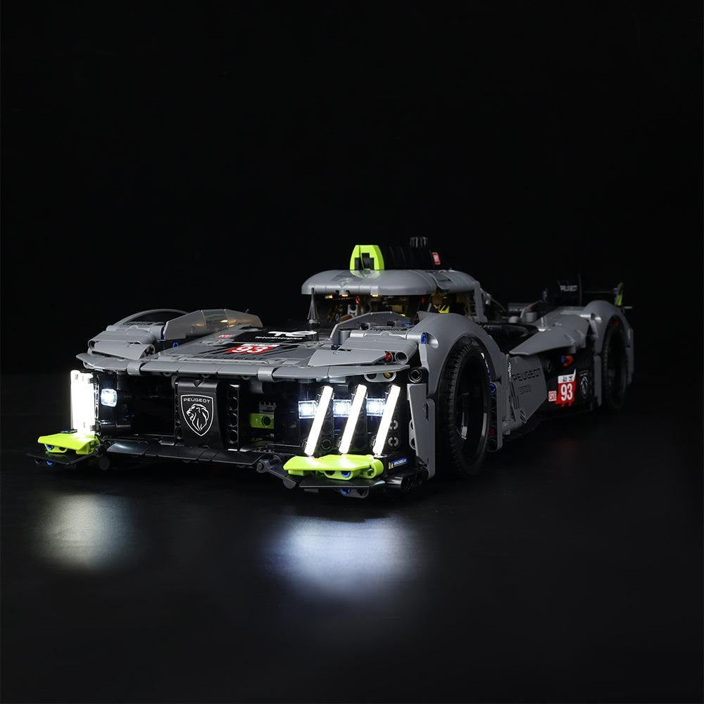 PeugeotT 9X8 24H Le Mans Hybrid Hypercar 42156 LED Light Kit – Building Block Lighting | Power Brickz™