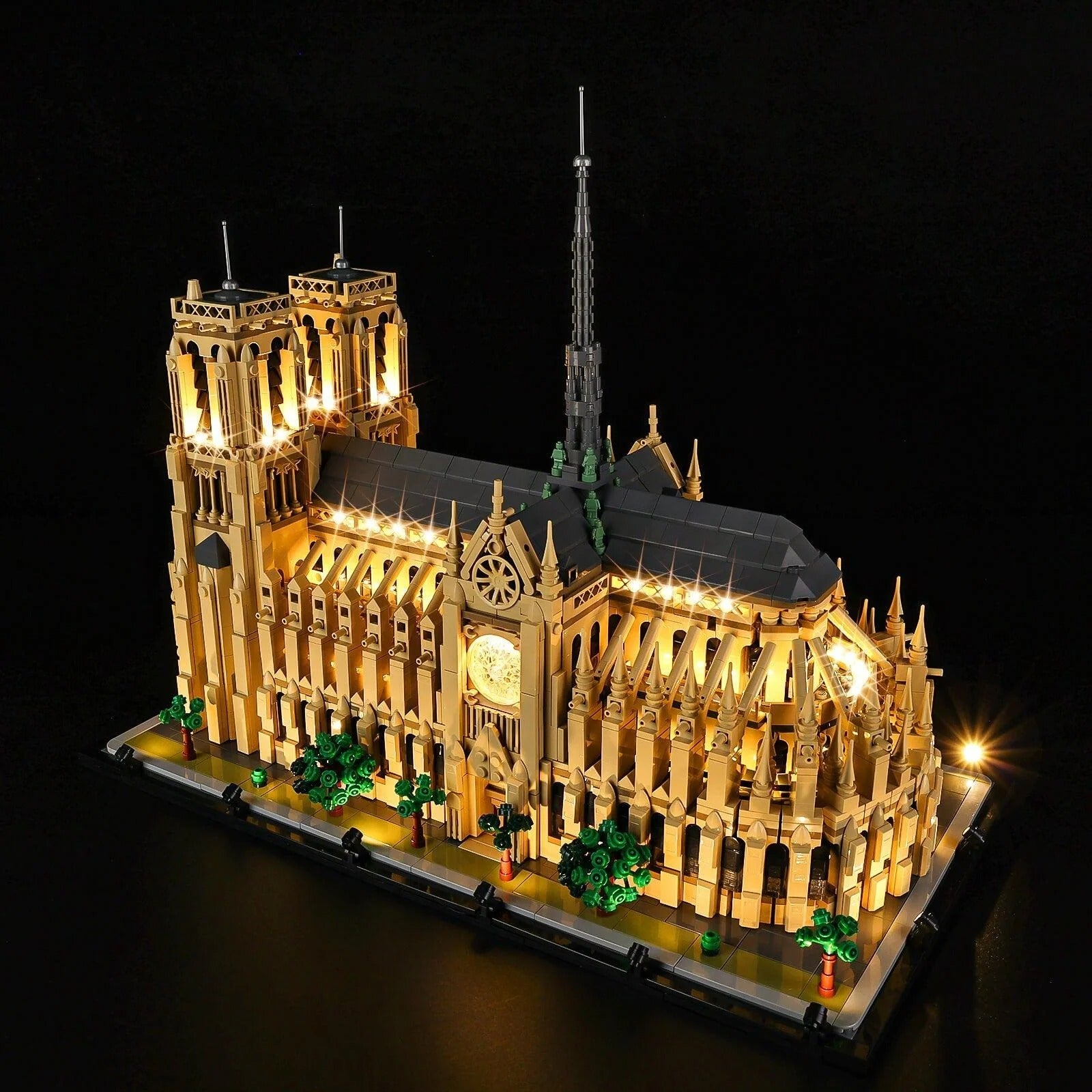 Notre-Dame De Paris 21061 LED Light Kit – Building Block Lighting | Power Brickz™