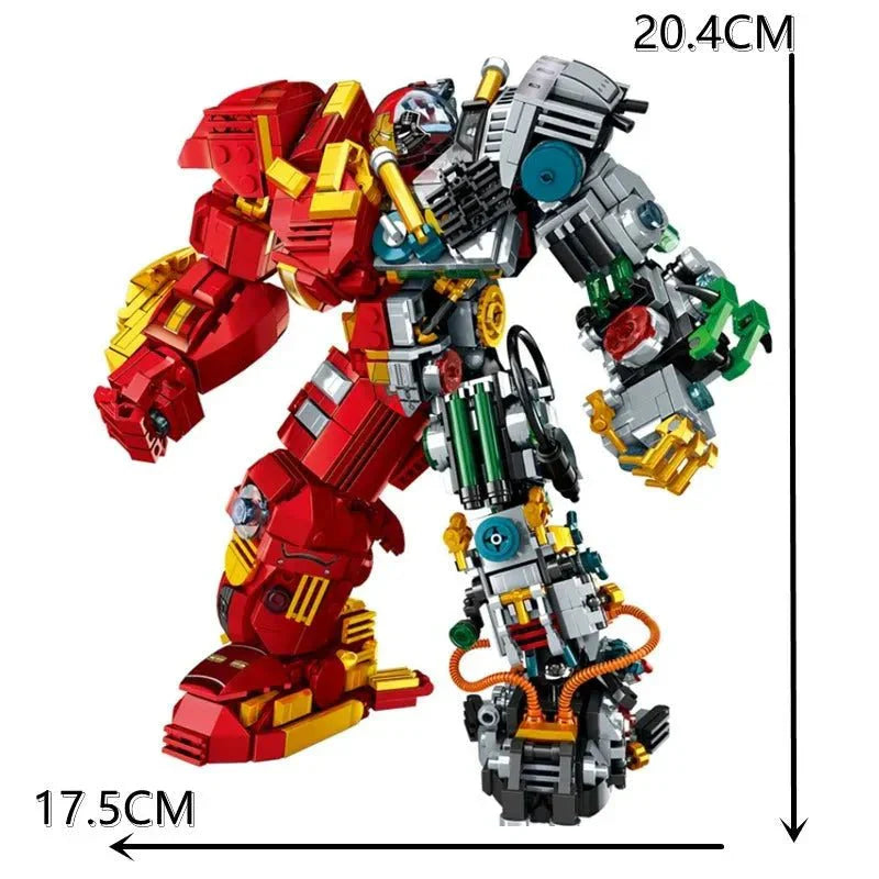 Iron Hero Avengers MK44 Hulkbuster Bricks Toy - Building Set | Power Brickz