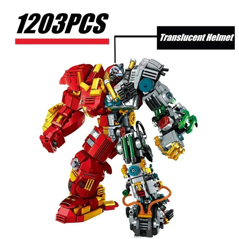 Iron Hero Avengers MK44 Hulkbuster Bricks Toy - Building Set | Power Brickz