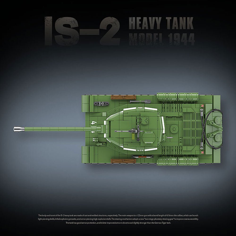 IS-2 heavy tank - Building Set | Power Brickz