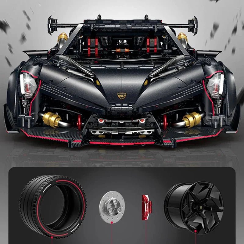 Italian VBlade Hypercar - Building Blocks Set | Power Brickz