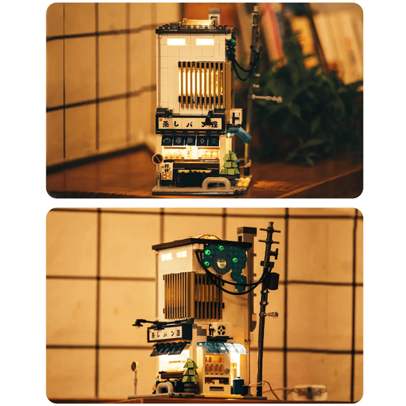 Japanese Steamed Bun House - Building Set | Power Brickz