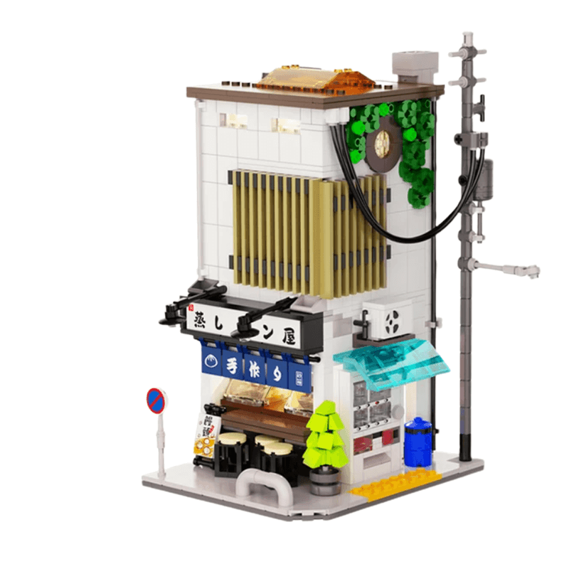 Japanese Steamed Bun House - Building Set | Power Brickz