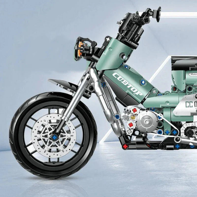 JDM 125cc Custom Street Bike - Building Set | Power Brickz