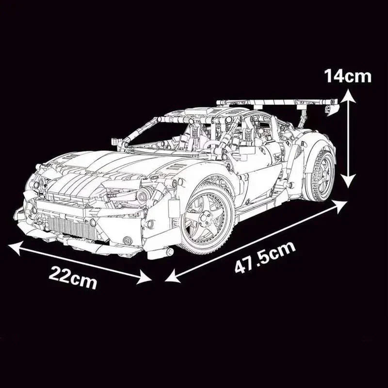 JDM Supra Drift Sport Coupe - Building Blocks Set | Power Brickz
