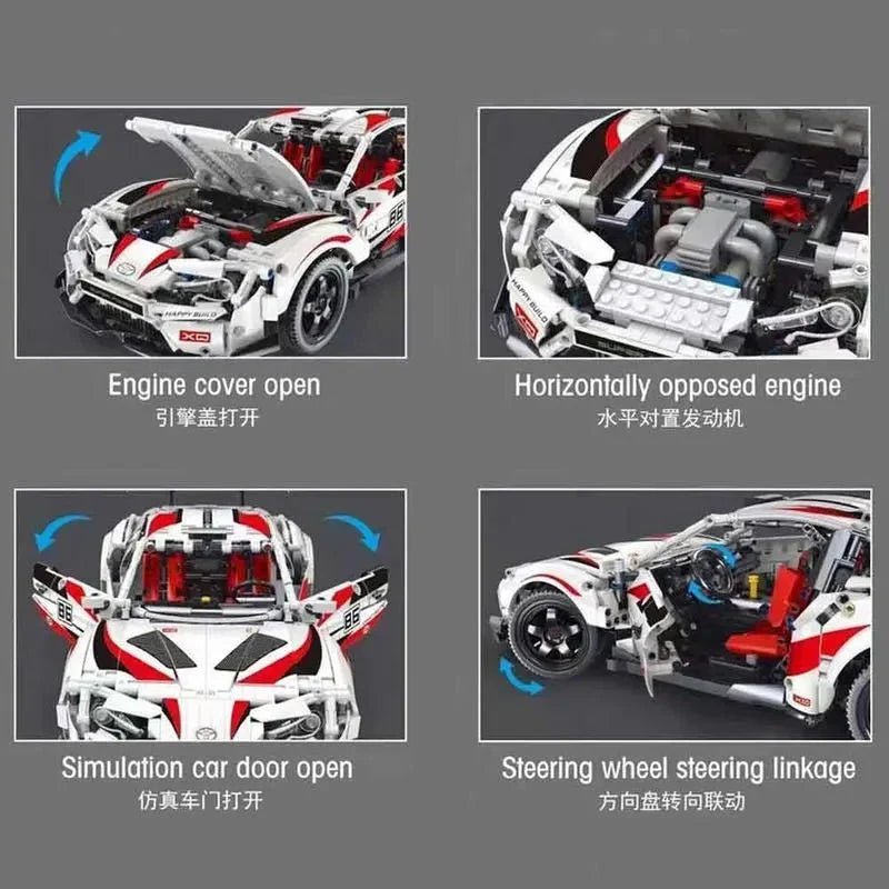 JDM Supra Drift Sport Coupe - Building Blocks Set | Power Brickz