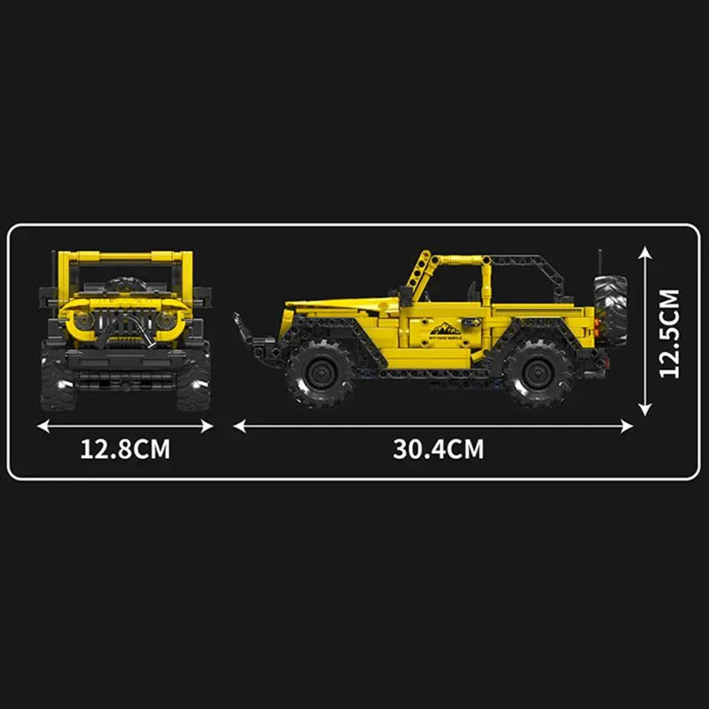 Convertible Trail 4x4 - Building Blocks Set | Power Brickz