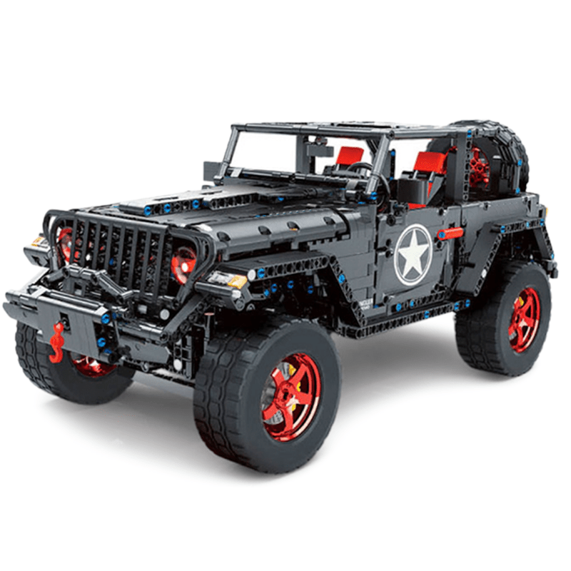 Black Off-Road Trail SUV - Building Blocks Set | Power Brickz