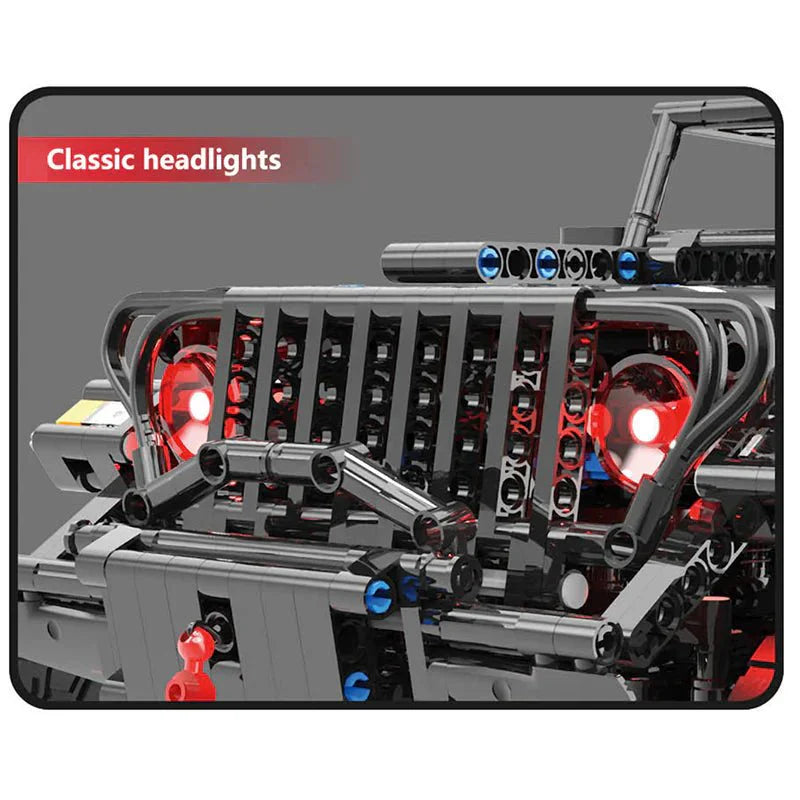 Black Off-Road Trail SUV - Building Blocks Set | Power Brickz