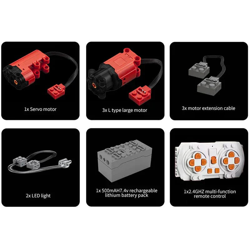 Black Off-Road Trail SUV - Building Blocks Set | Power Brickz