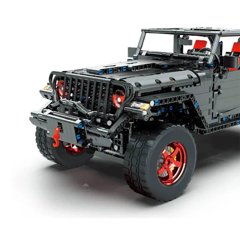 Black Off-Road Trail SUV - Building Blocks Set | Power Brickz
