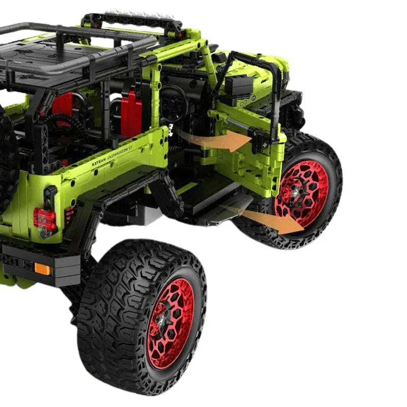 Green Off-Road Trail 4x4 - Building Blocks Set | Power Brickz