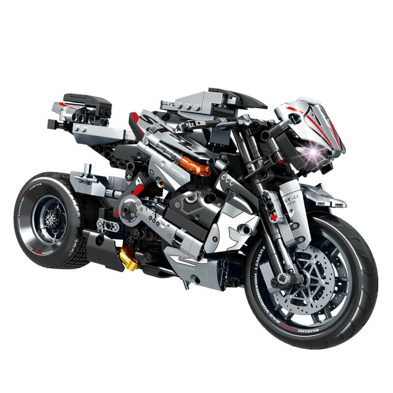 Japanese Collector Motorcycle - Building Blocks Set | Power Brickz