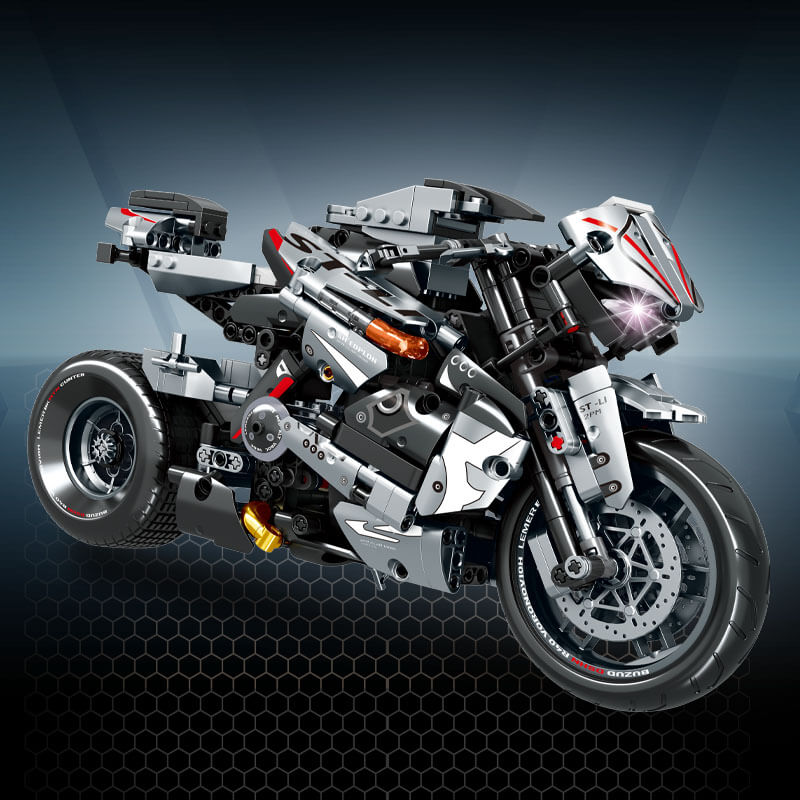 Japanese Collector Motorcycle - Building Blocks Set | Power Brickz