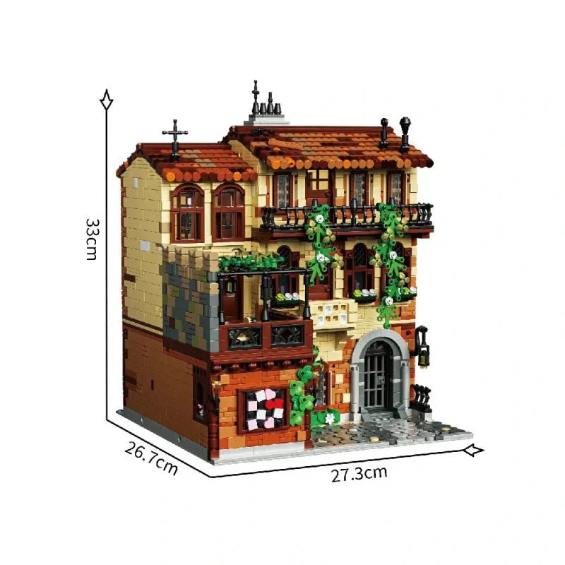 Juliet Balcony Modular Building | 3800pcs - Power Brickz