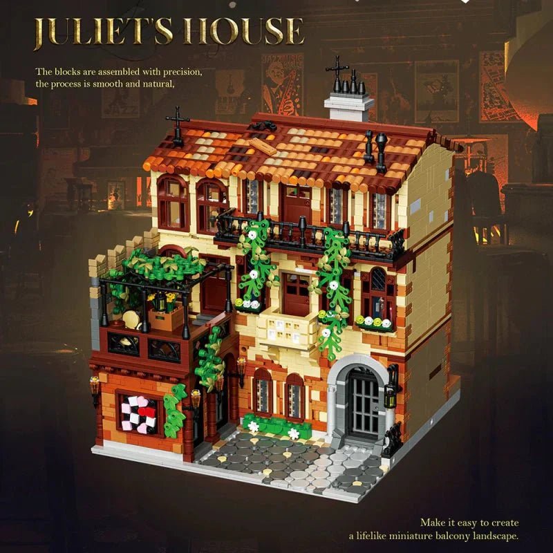 Juliet Balcony Modular Building | 3800pcs - Power Brickz