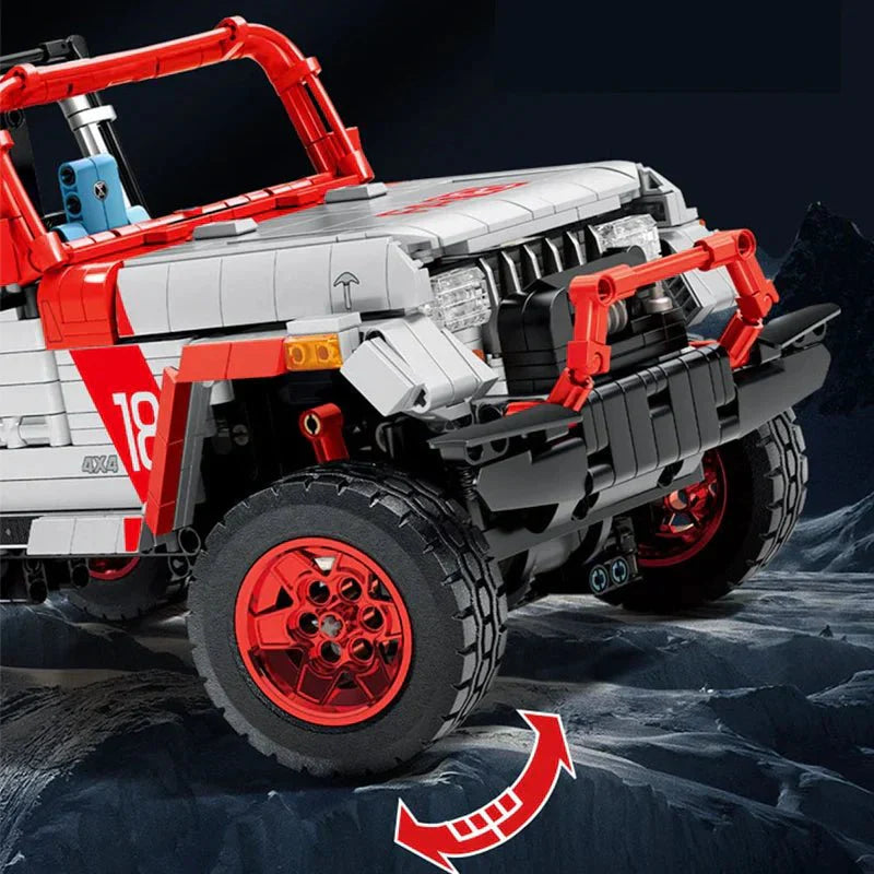 Jurassic Dino Expedition Off-Road 4x4 - Building Blocks Set | Power Brickz