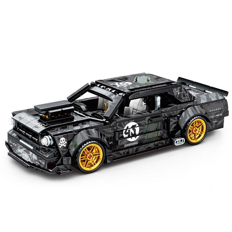 Twin-Turbo Drift Monster - Building Set | Power Brickz