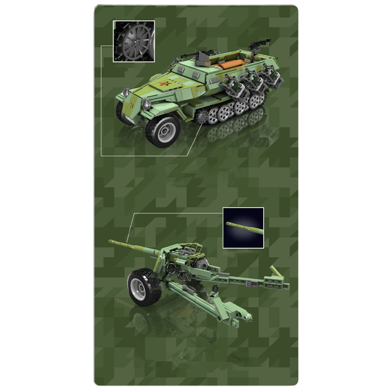 KFZ 251 Half Track - Building Set | Power Brickz