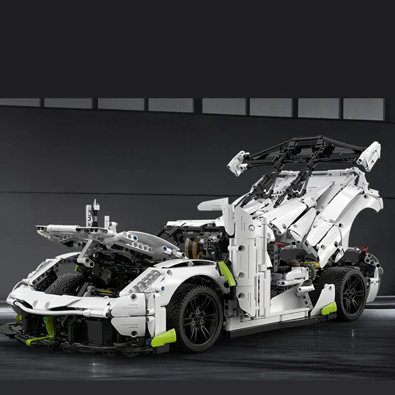 Twin-Turbo Track Hypercar - Building Blocks Set | Power Brickz