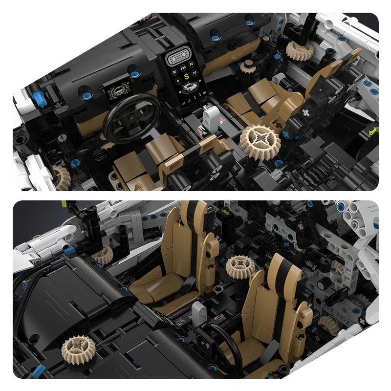 Twin-Turbo Track Hypercar - Building Blocks Set | Power Brickz