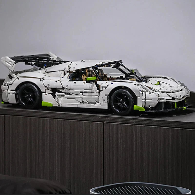 Twin-Turbo Track Hypercar - Building Blocks Set | Power Brickz