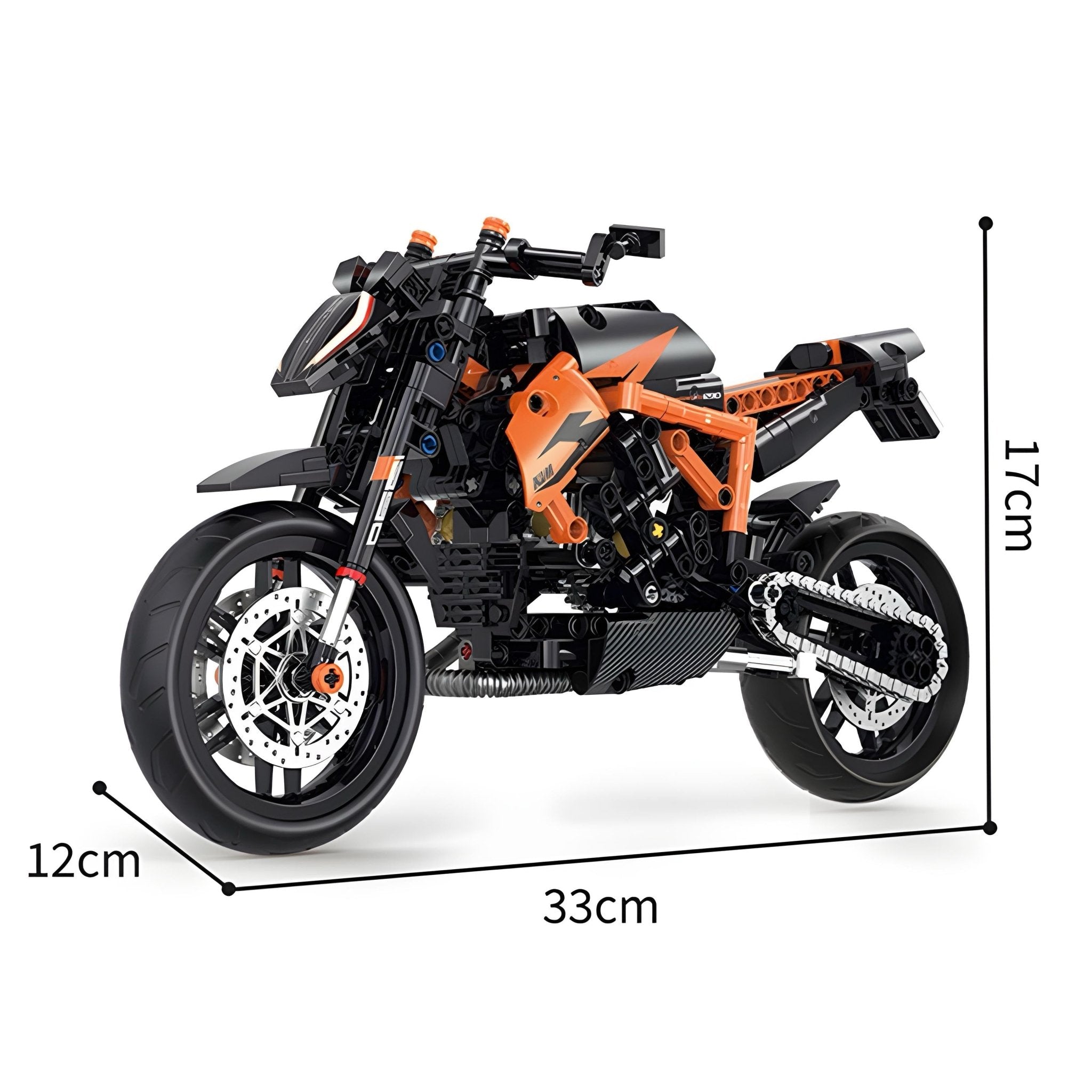 1290 Naked Street Beast Motorcycle Building Blocks | 579 Pcs