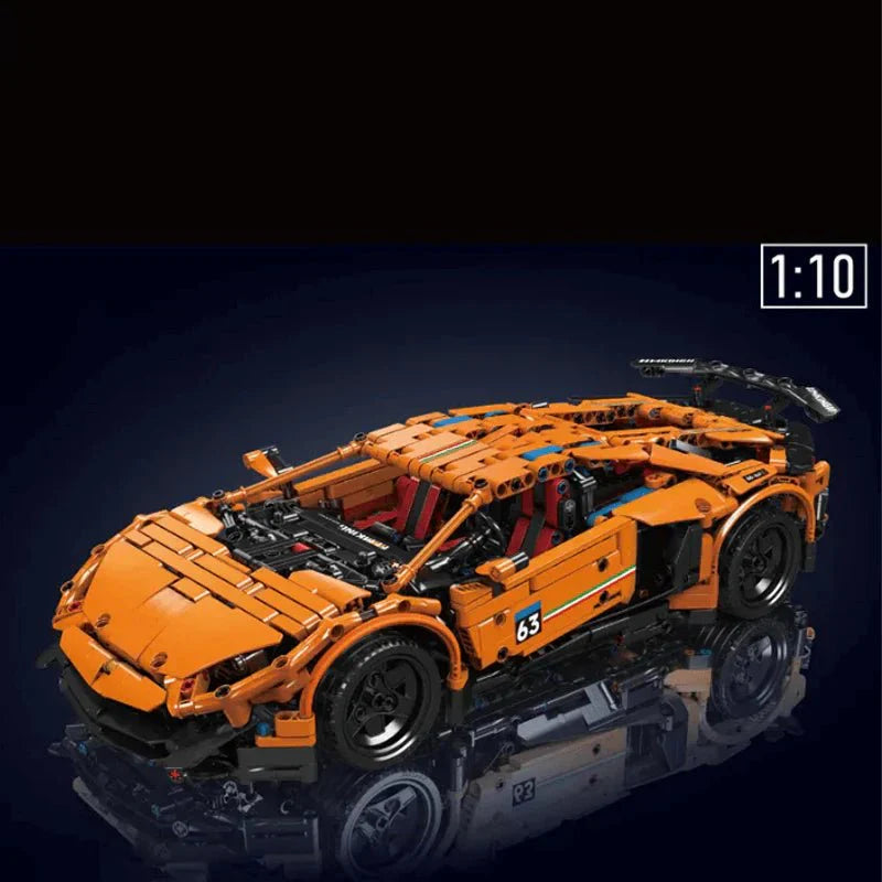 VTrack Edition Supercar - Building Blocks Set | Power Brickz