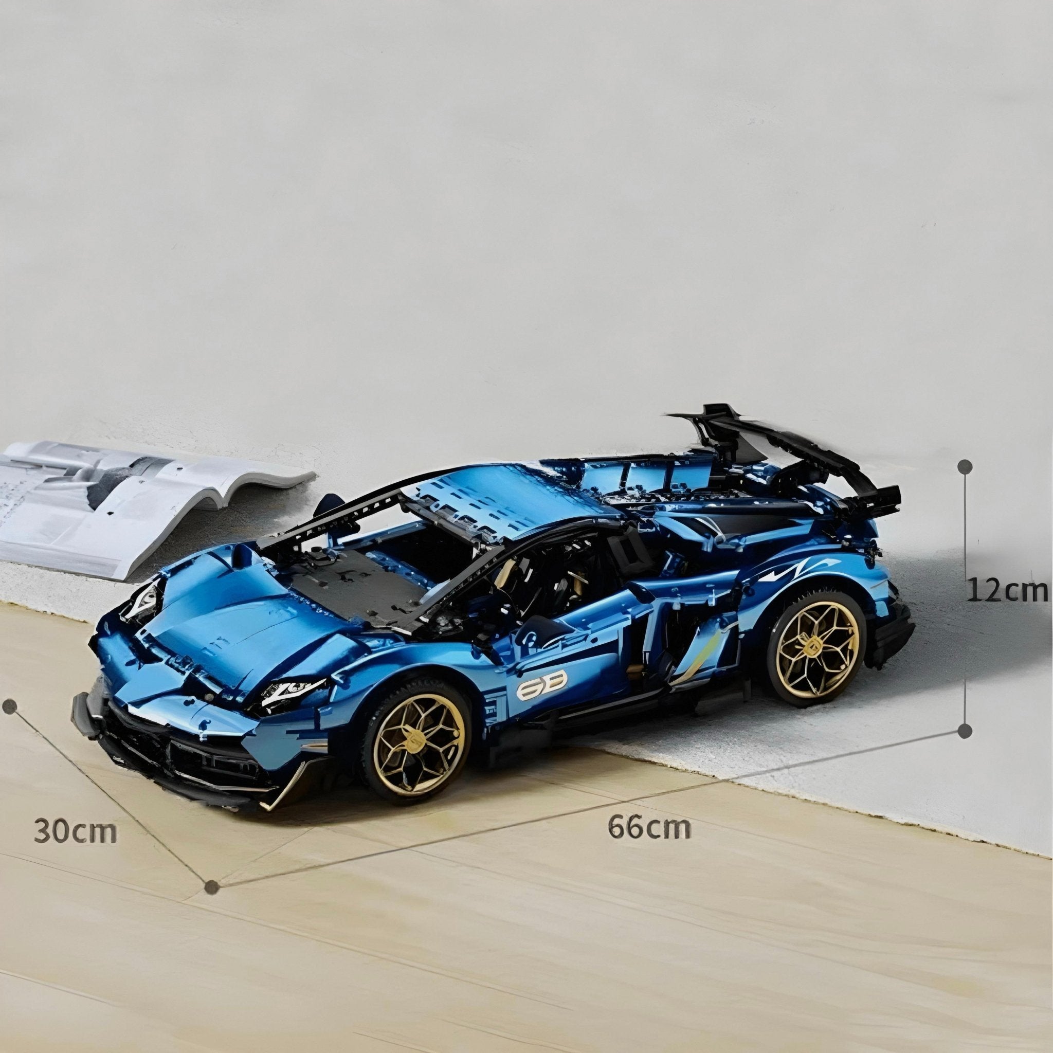 VItalian Bull Supercar - Building Blocks Set | Power Brickz