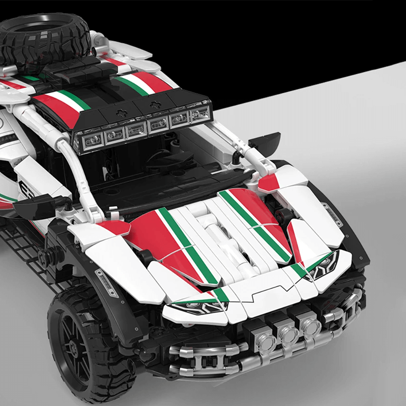 Rally-Ready Off-Road Supercar - Building Blocks Set | Power Brickz