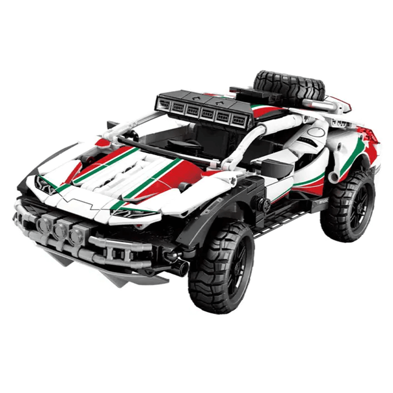 Rally-Ready Off-Road Supercar - Building Blocks Set | Power Brickz