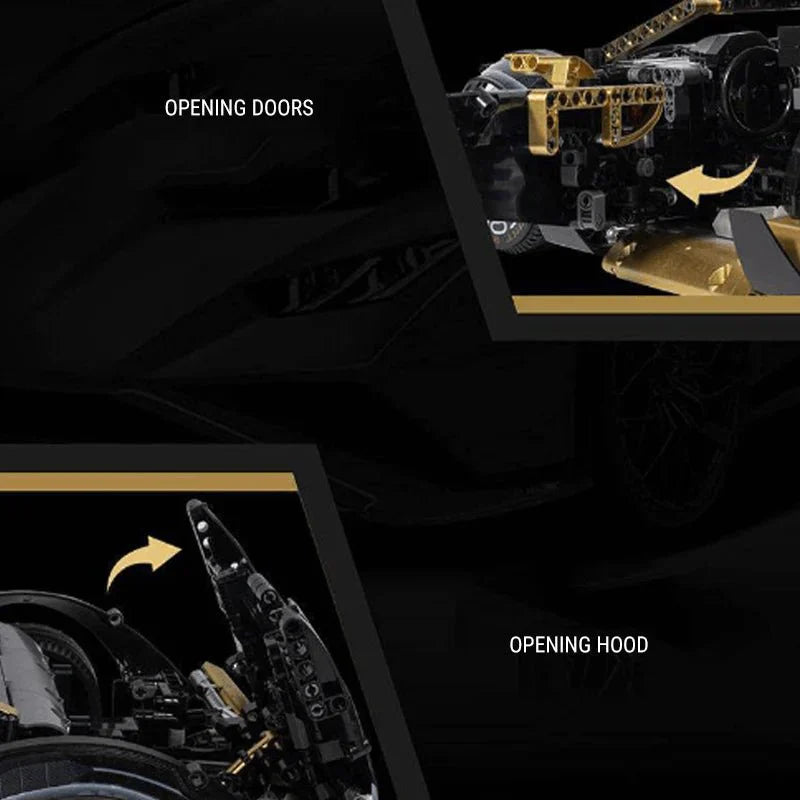 Track-Spec VSTO Biturbo Supercar - Building Blocks Set | Power Brickz